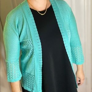 Seduction cardigan in turquoise color x-large 😊